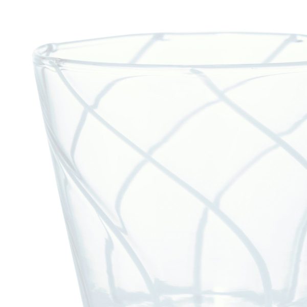 Stripe Glass Cup Blue - Image 3