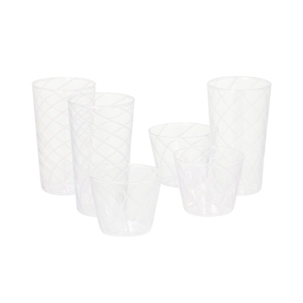 Stripe Glass Cup Blue - Image 6