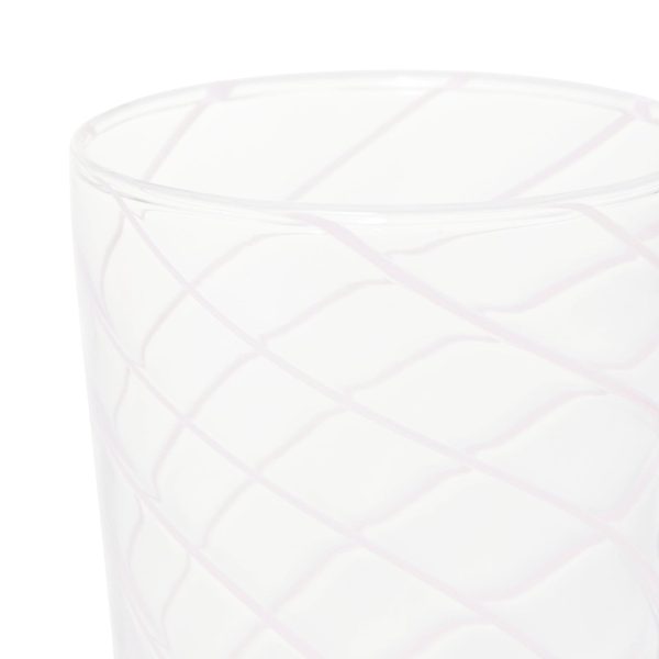 Stripe Glass Long Tumbler Pink - Image 3