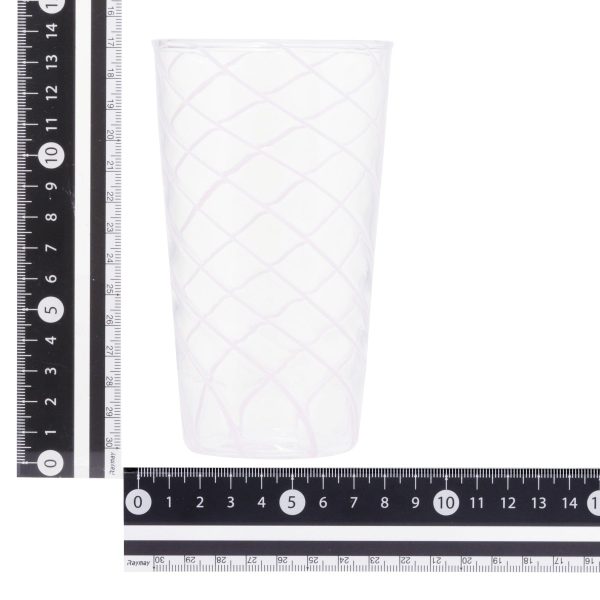 Stripe Glass Long Tumbler Pink - Image 5