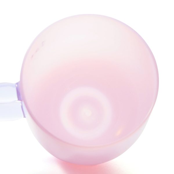 Milky White Heat-Resistant Glass Mug Pink - Image 8
