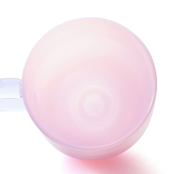 Milky White Heat-Resistant Glass Mug Pink - Image 9