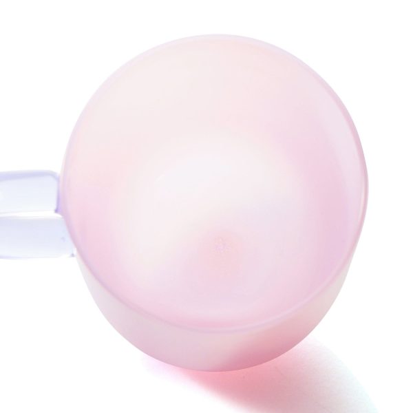 Milky White Heat-Resistant Glass Mug Pink - Image 10