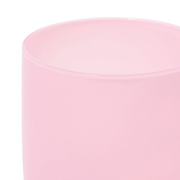 Milky White Heat-Resistant Glass Mug Pink - Image 3