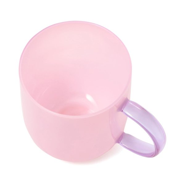 Milky White Heat-Resistant Glass Mug Pink - Image 5