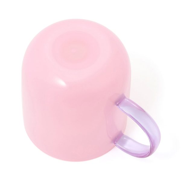 Milky White Heat-Resistant Glass Mug Pink - Image 6