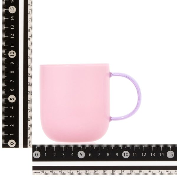 Milky White Heat-Resistant Glass Mug Pink - Image 7