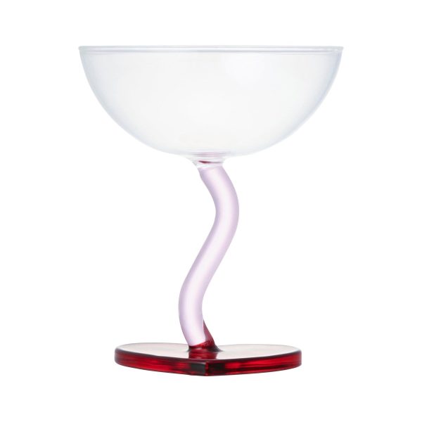 Heart Dessert Glass Red - Image 2