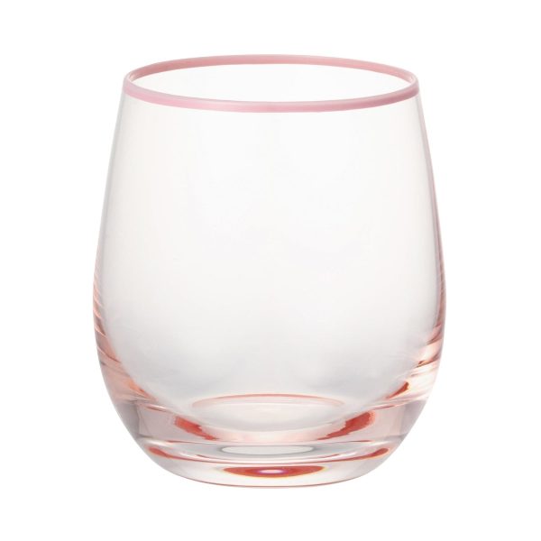 Color Rim Tumbler Pink