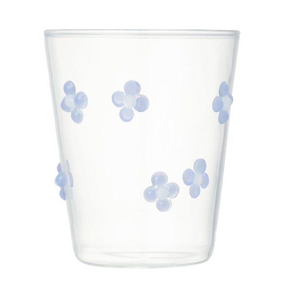 Flower Glass Tumbler Purple - Image 2