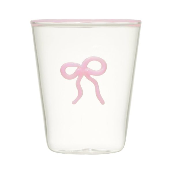Ribbon Glass Tumbler Pink - Image 2