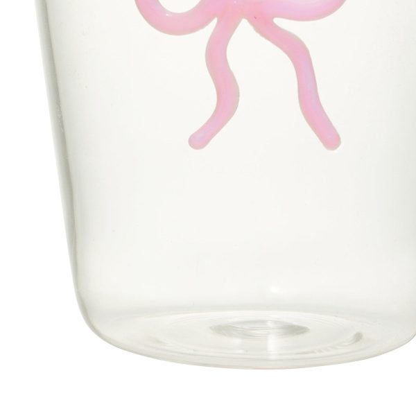 Ribbon Glass Tumbler Pink - Image 4