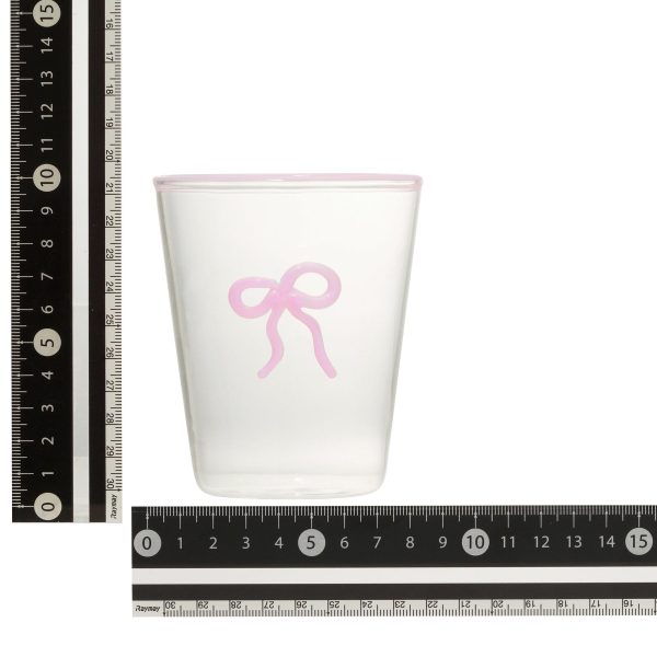 Ribbon Glass Tumbler Pink - Image 5