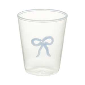 Ribbon Glass Tumbler Blue